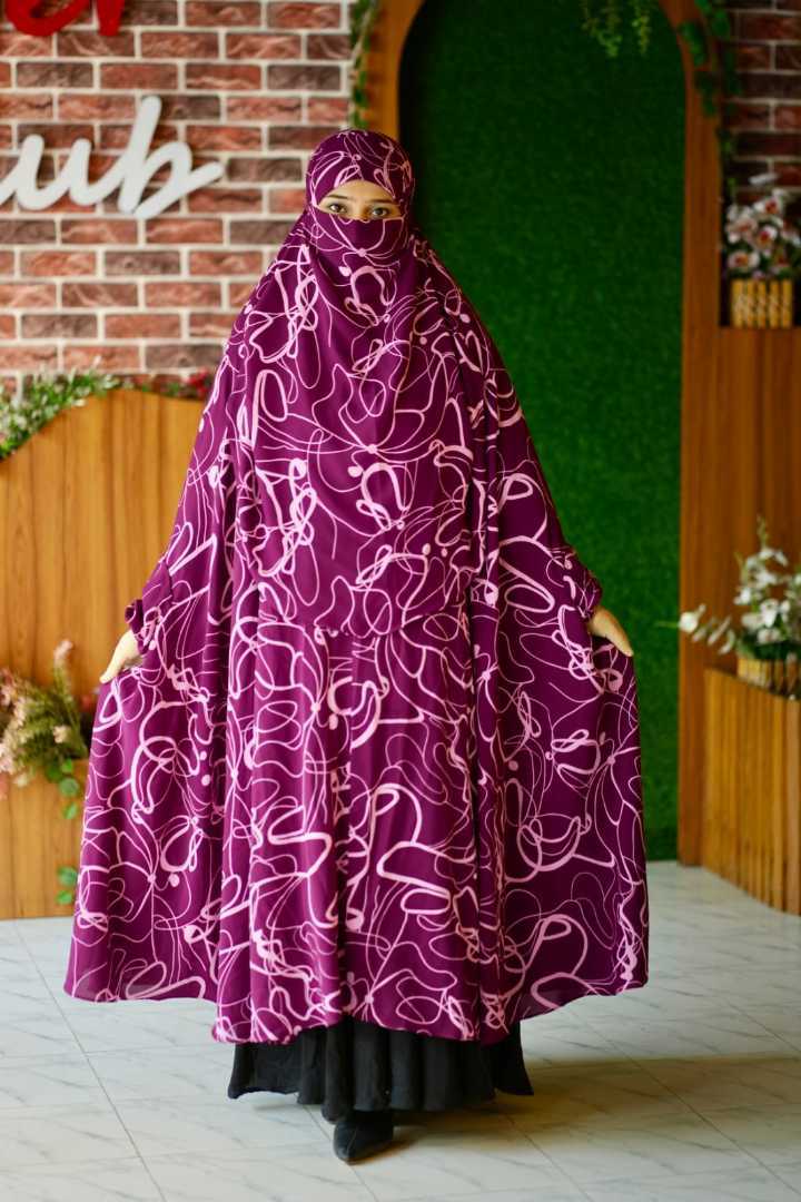Luxury,Semi,Long,Khimar