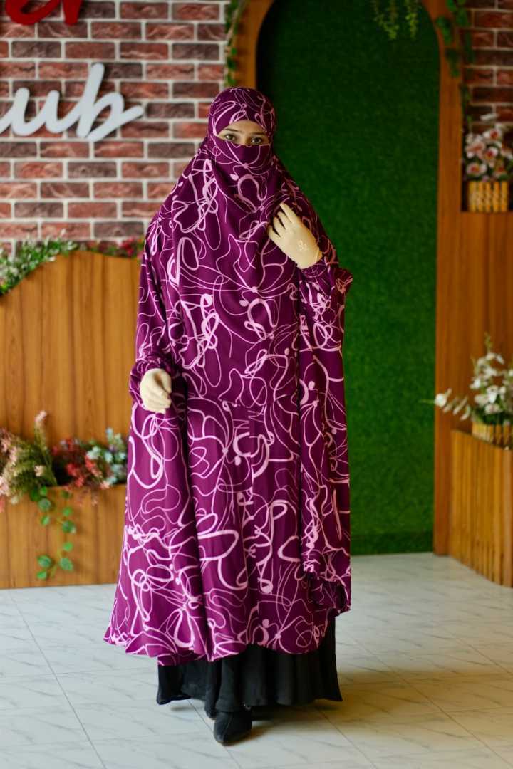 Luxury,Semi,Long,Khimar