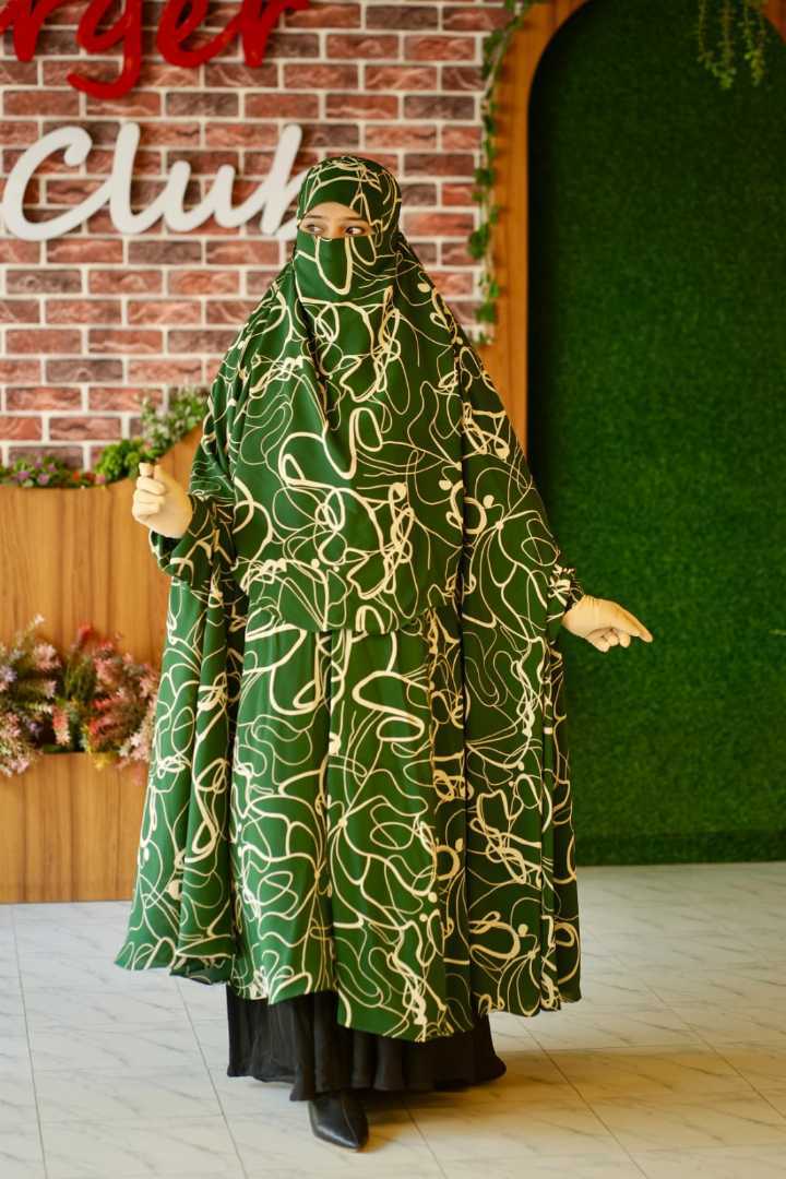 Luxury,Semi,Long,Khimar