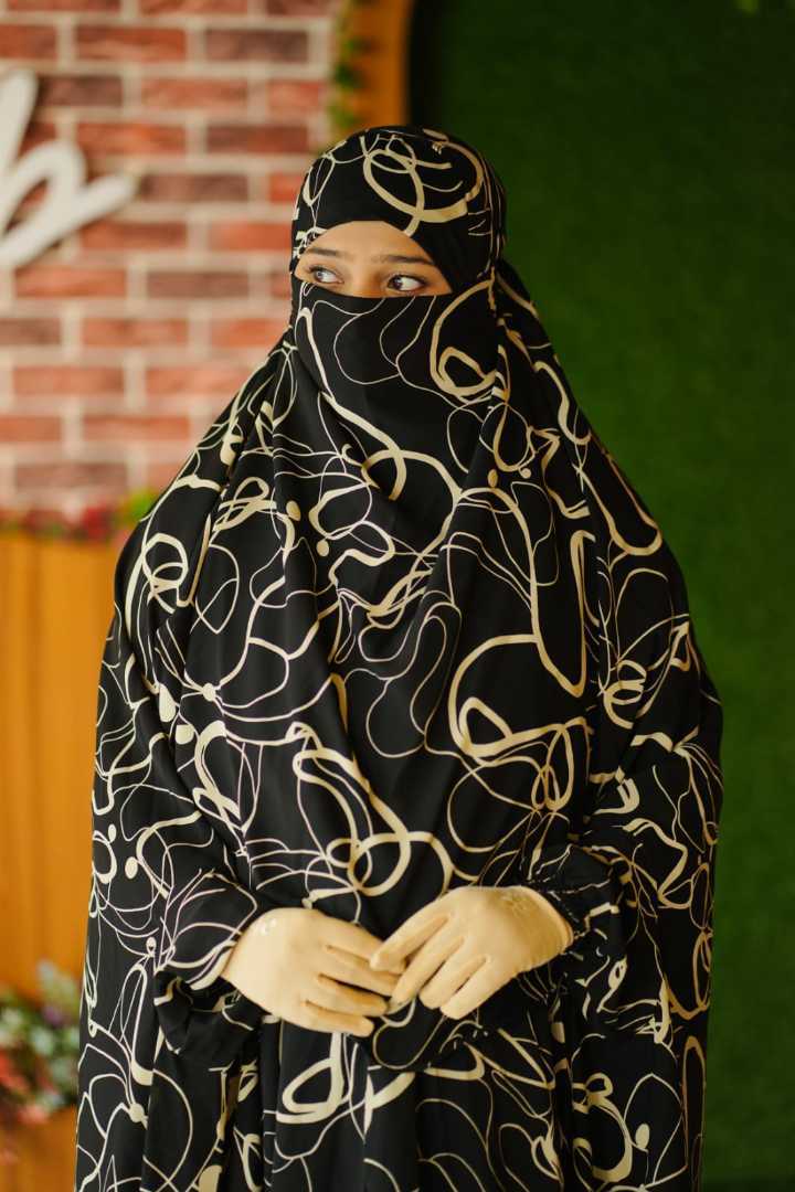 Luxury,Semi,Long,Khimar