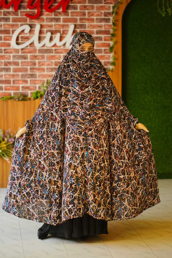 Luxury,Semi,Long,Khimar