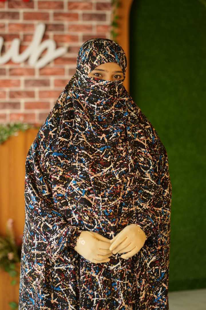 Luxury,Semi,Long,Khimar