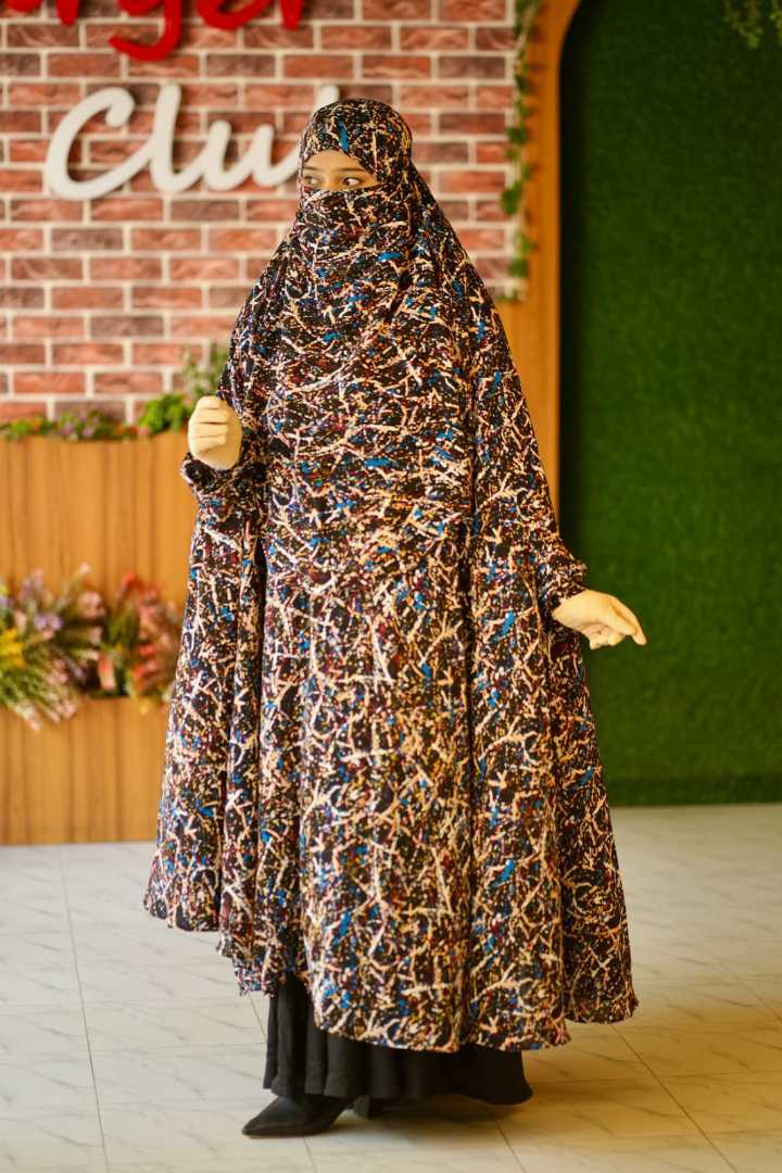 Luxury,Semi,Long,Khimar
