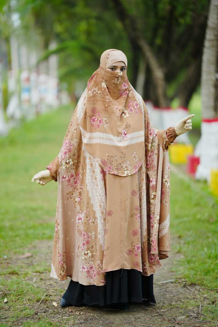 Luxury,Semi,Long,Khimar