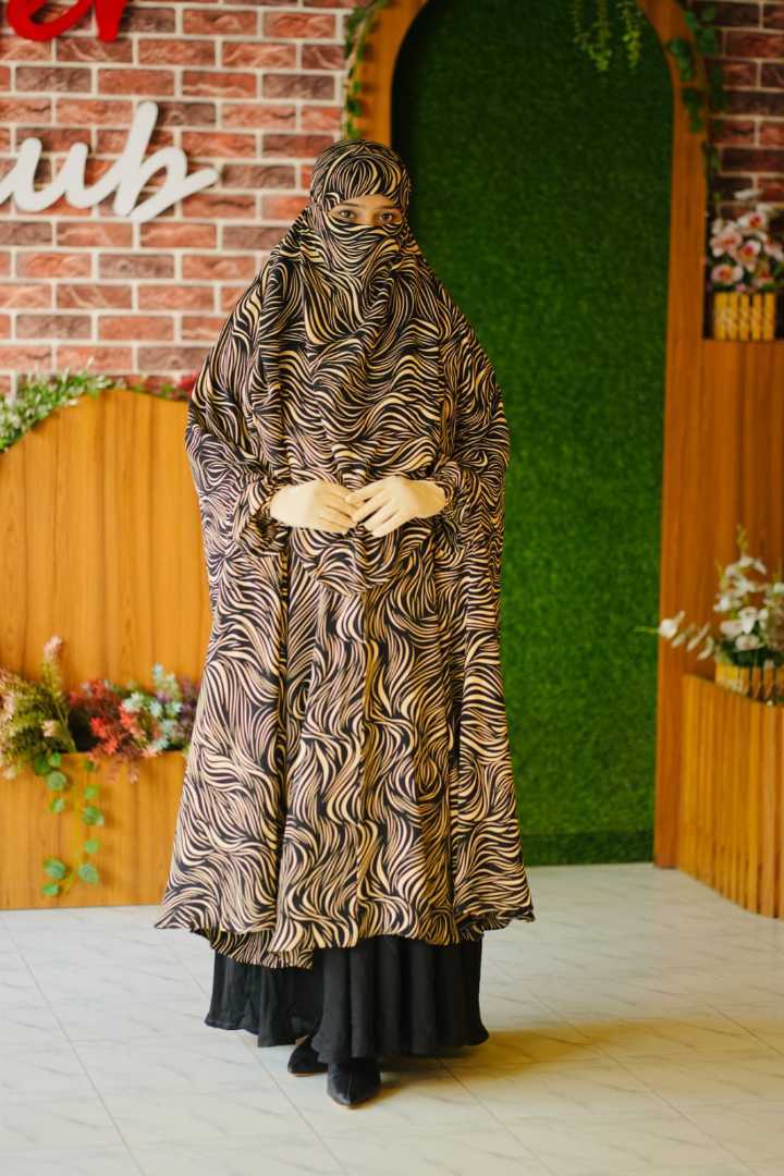 Luxury,Semi,Long,Khimar
