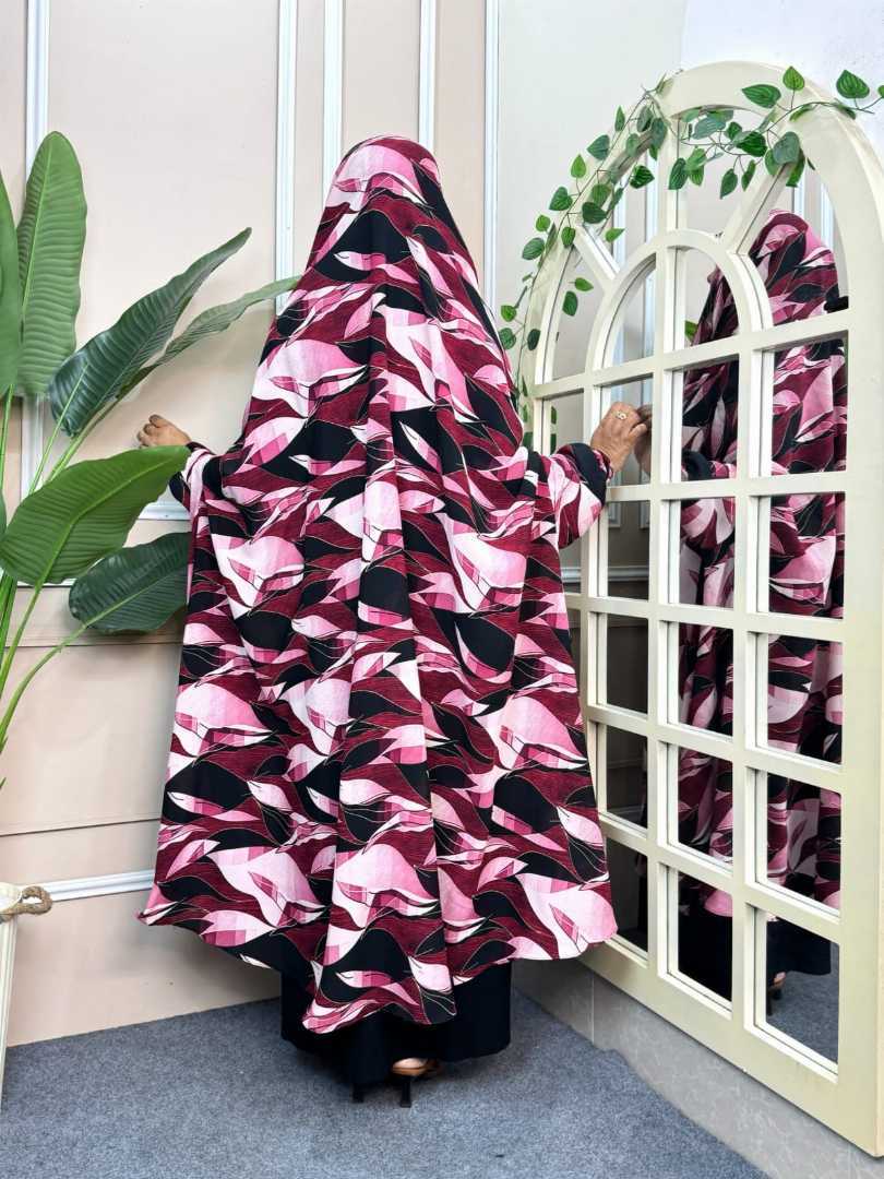 Luxury,Semi,Long,Khimar