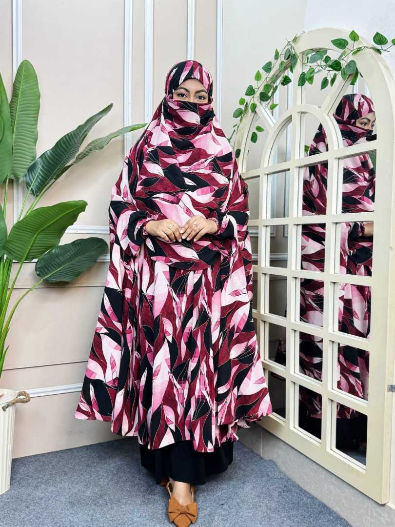 Luxury,Semi,Long,Khimar
