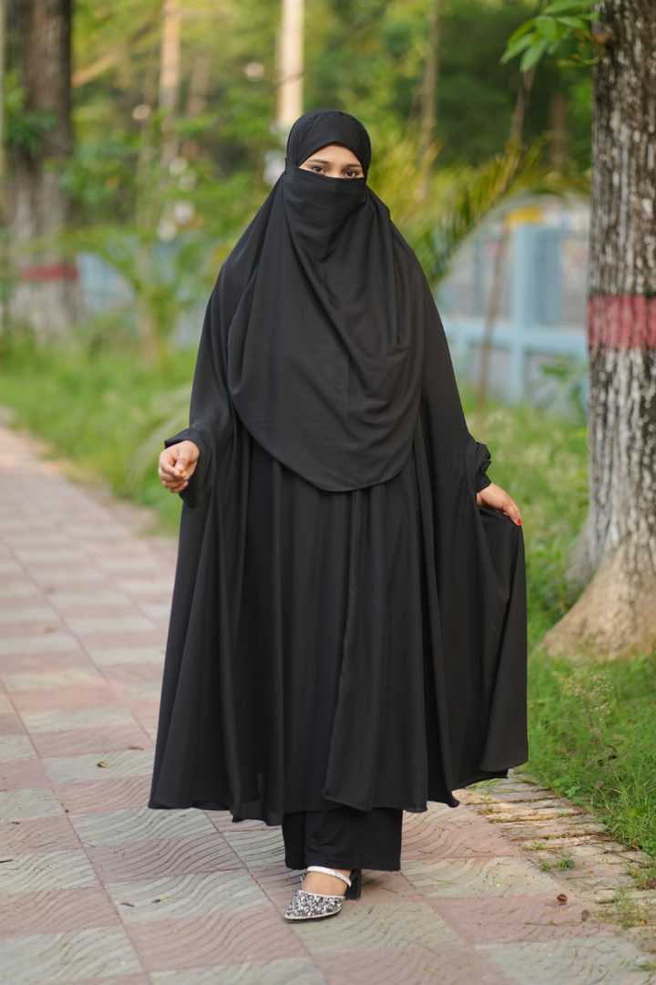 Luxury,Semi,Long,Khimar