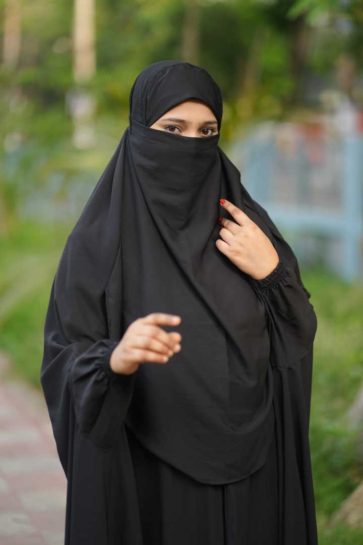 Luxury,Semi,Long,Khimar