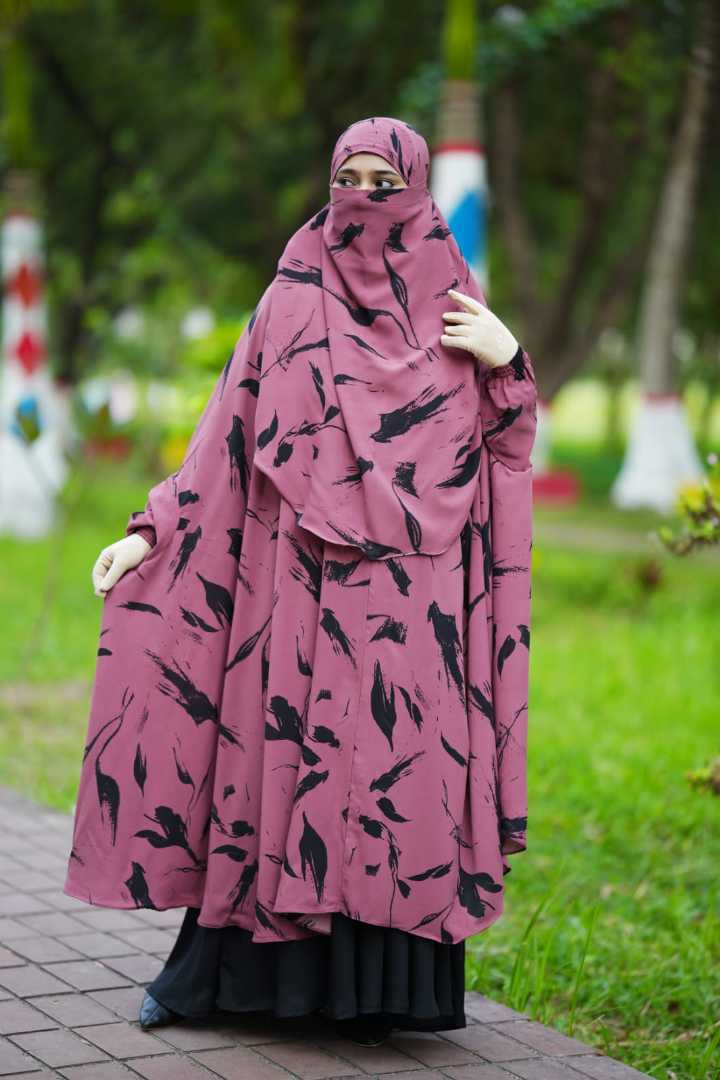 Luxury,Semi,Long,Khimar
