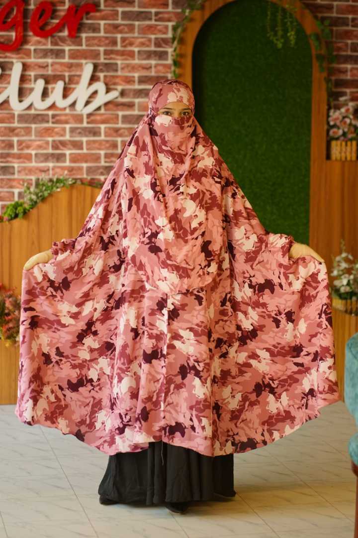 Luxury,Semi,Long,Khimar