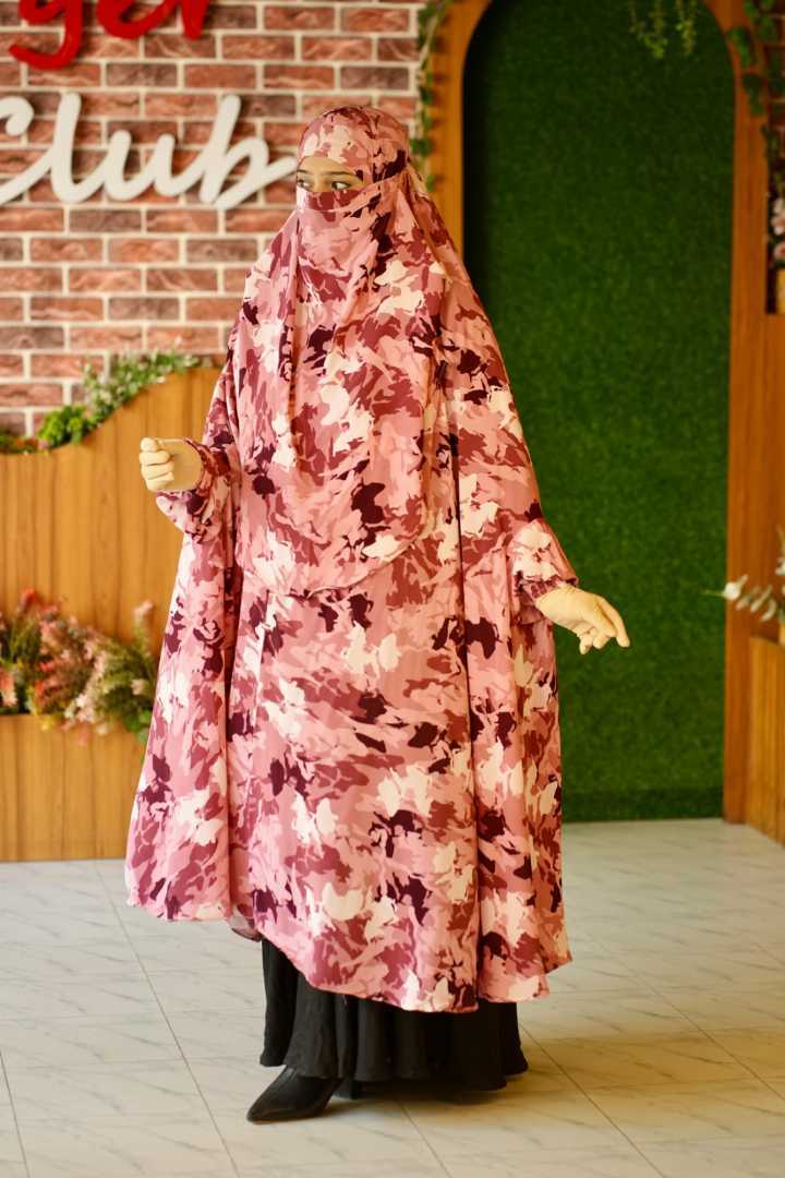Luxury,Semi,Long,Khimar
