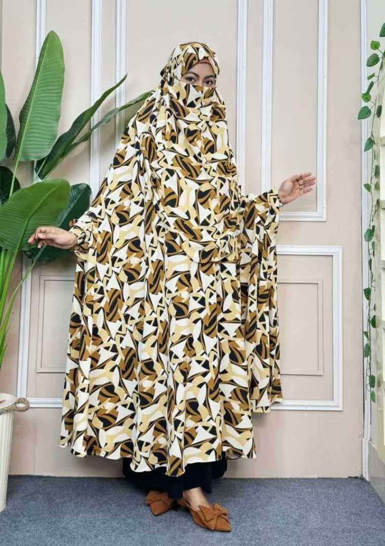 Luxury,Semi,Long,Khimar