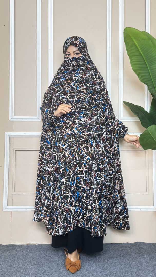 Luxury,Semi,Long,Khimar