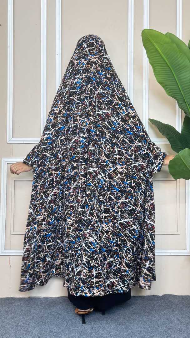 Luxury,Semi,Long,Khimar