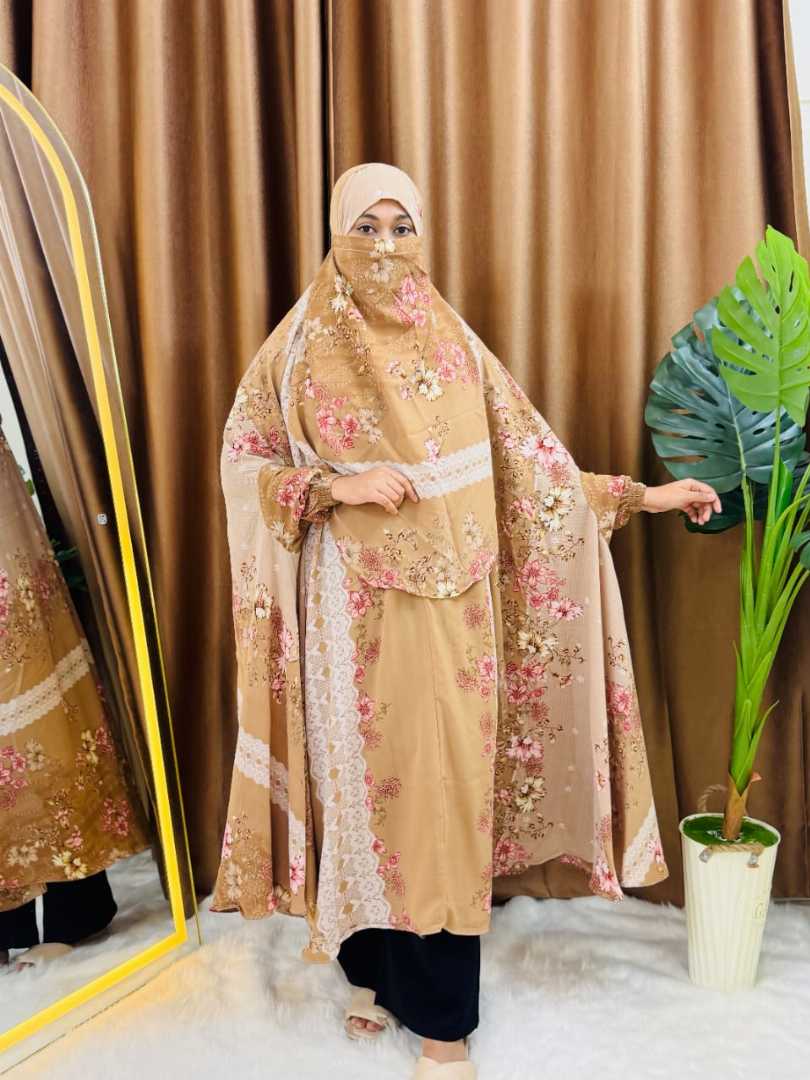 Luxury,Semi,Long,Khimar