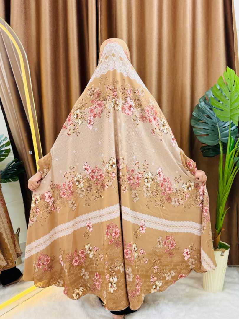 Luxury,Semi,Long,Khimar