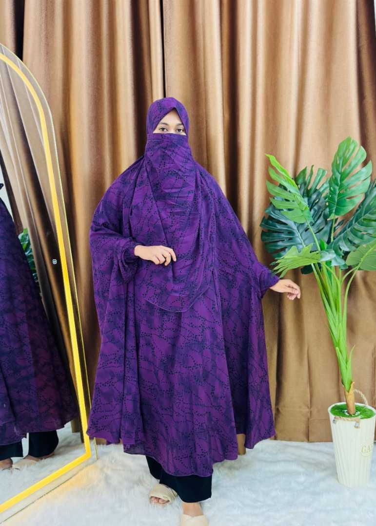 Luxury,Semi,Long,Khimar