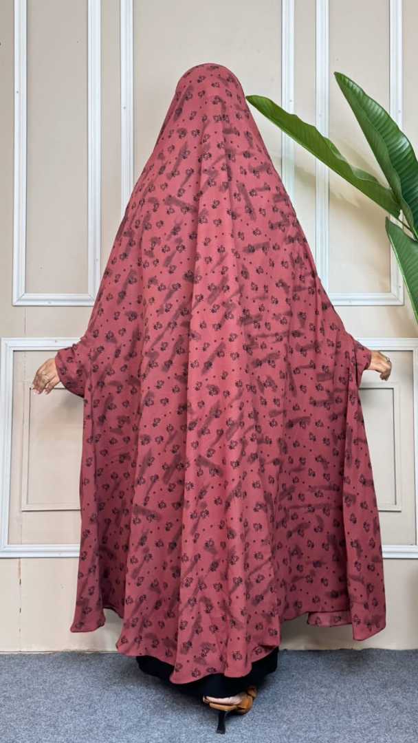Luxury,Semi,Long,Khimar