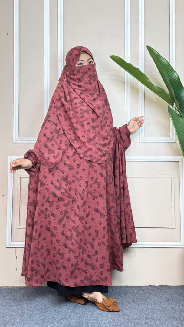 Luxury,Semi,Long,Khimar