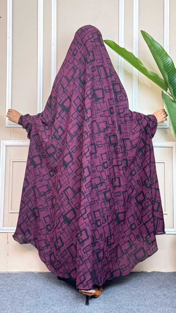 Luxury,Semi,Long,Khimar