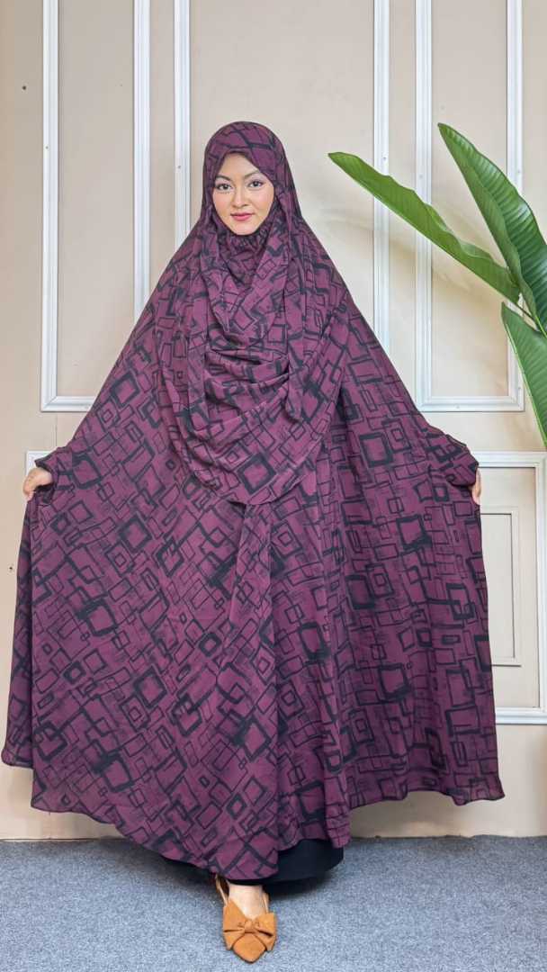 Luxury,Semi,Long,Khimar