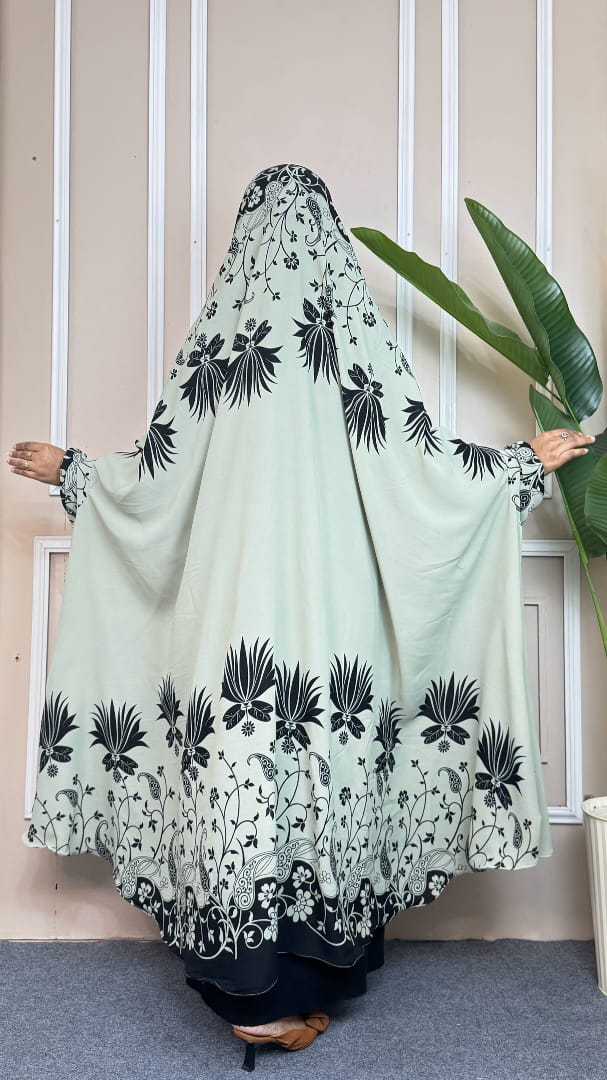 Luxury,Semi,Long,Khimar