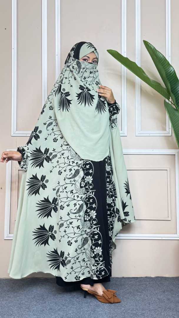 Luxury,Semi,Long,Khimar