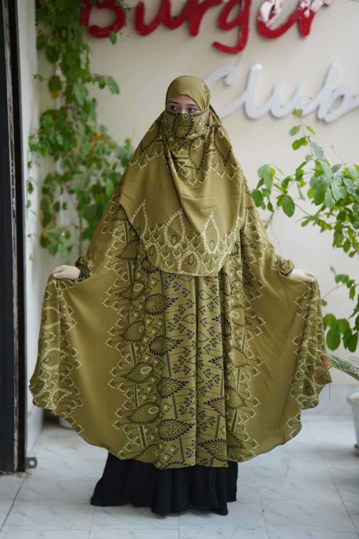 Luxury,Semi,Long,Khimar