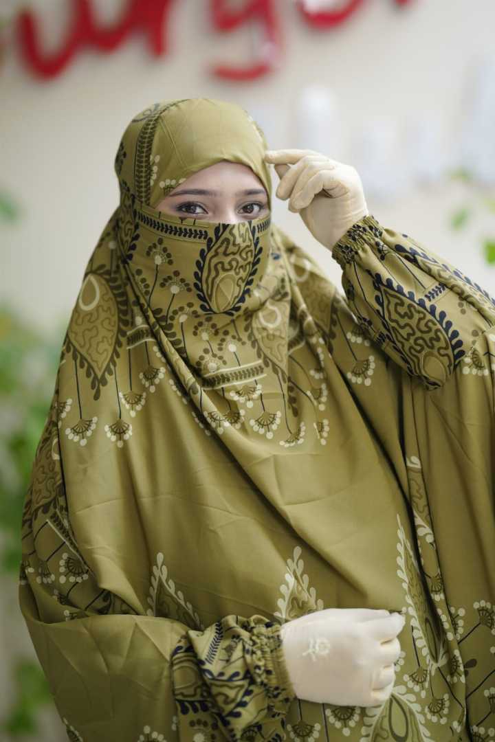 Luxury,Semi,Long,Khimar