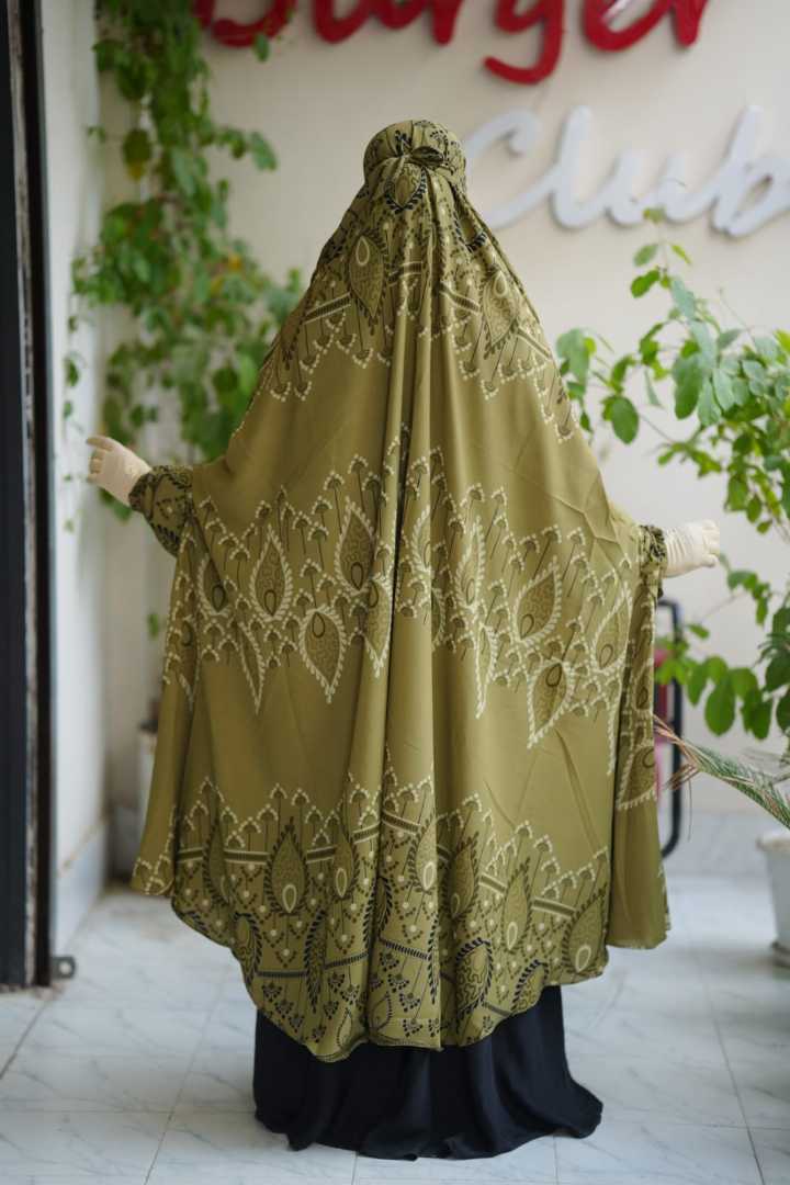 Luxury,Semi,Long,Khimar