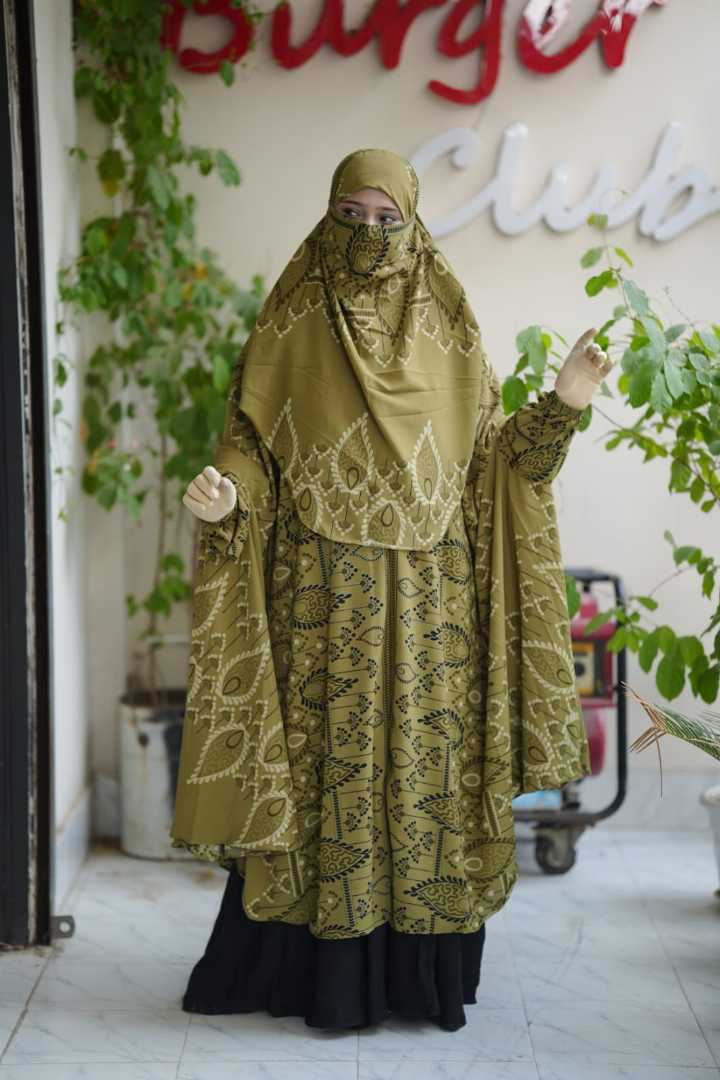 Luxury,Semi,Long,Khimar